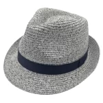 Reese Trilby Hat - Light Grey/Black