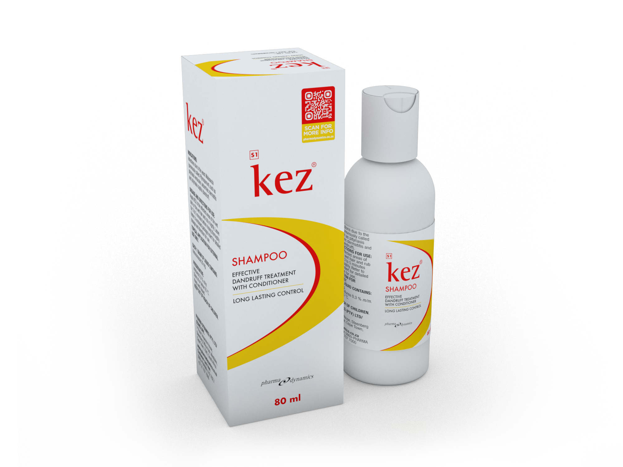 KEZ_22_07_Render_BottlePack_Side_02 Kez Shampoo 80mL - Image 1